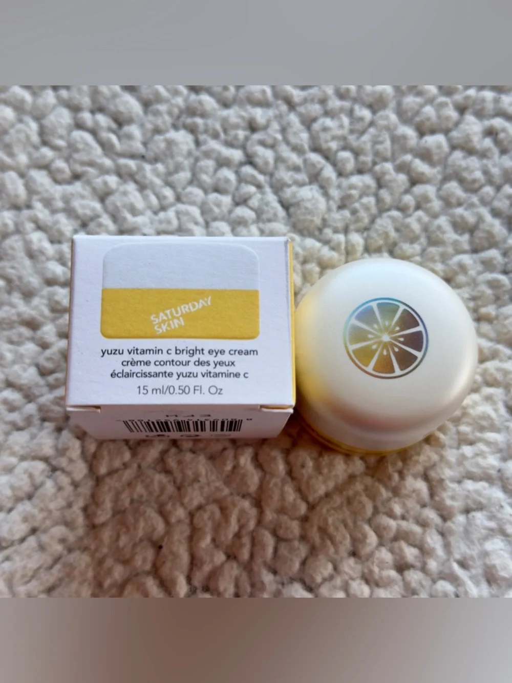 Saturday Skin Yuzu Vitamin C Bright Eye Cream 0.5 oz 15mL New
